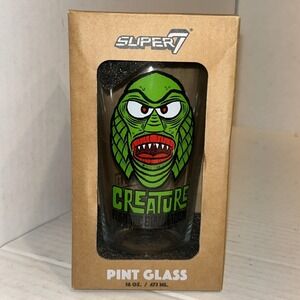 Super 7 Universal Studios Monsters Creature Black Lagoon Pint Glass 16 oz NEW